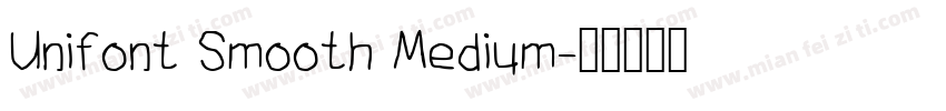 Unifont Smooth Medium字体转换